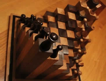 DIY wooden chess set
